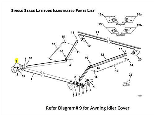 CAREFREE/CO. R001785005 KIT IDLER COVER LAT WHT