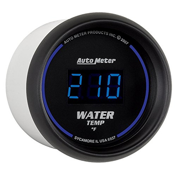 AUTO METER 6937 DIGI BK 2-1/16 WATER TE