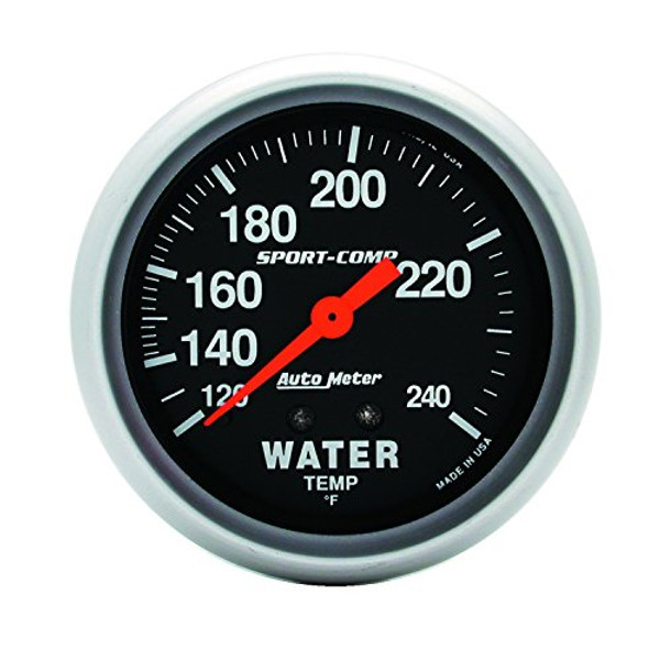 AUTO METER 3432 SPORTCMP WATER TEMP 2 5/8 AUTO METER 3432 SPORTCMP WATER TEMP 2 5/8