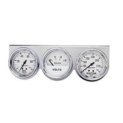 AUTO METER 2329 A.GAGE WHT.FACE OIL/VLT/W