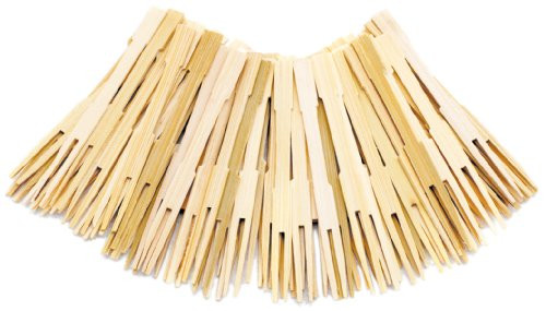 NORPRO 190 3.5 BAMBOO PARTY FORKS  72 PCS