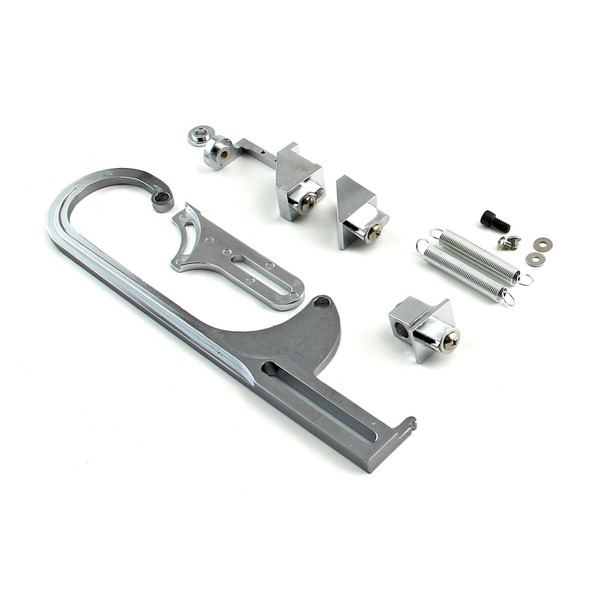 Speedmaster PCE124.1007.03 Carburetor Throttle Cable Bracket Kit Chrome w/ Return Springs & Mount