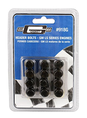 MR GASKET 918G HEADER BOLTS GM LS1 M8 12