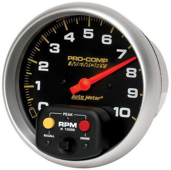 Auto Meter ATM6801 5IN TACH 10000 RPM IN DASH W/MEM STD ELEC