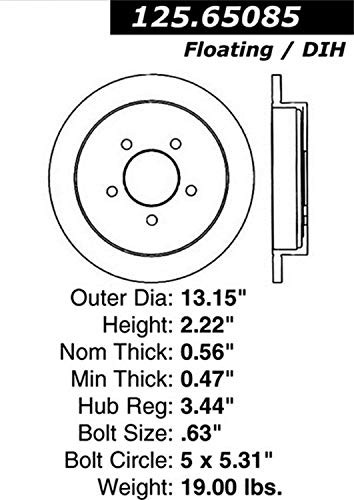 STOP TECH 12065085 PREMIUM BRAKE ROTOR