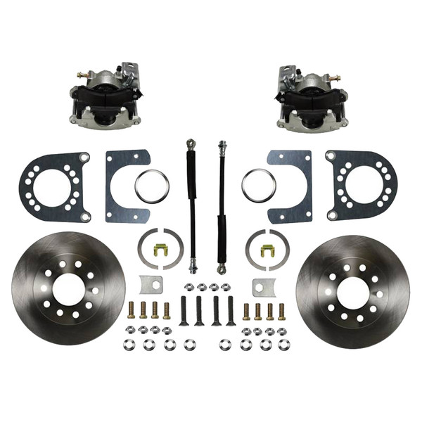 Leed Brakes LEERC0002 REAR DISC BRAKE KIT WITH PLAIN ROTORS AND ZINC PLATED CALIPERS