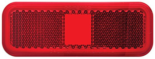 OPTRONICS A44RBP RED LENS FOR RECT CLNCE LIGHT