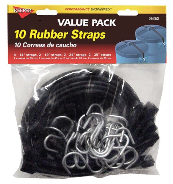 HAMPTON PROD 06360 EPDM RUBBER STRAP 10PC HAMPTON PROD 06360 EPDM RUBBER STRAP 10PC