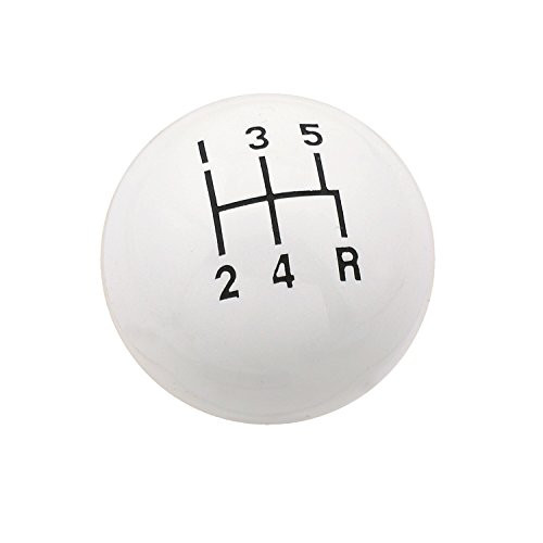 MR GASKET 9619 KNOB 5 SPEED CL WHT 3/8-1