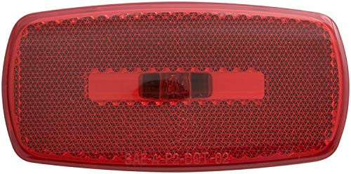 OPTRONICS MC32RBS M/C; OVAL;BLK BASE; RED