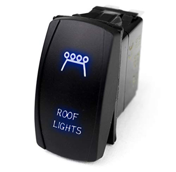 RACESPORT LT LJ15B LED ROCKER SWITCH W/ BLUE LED RADIA