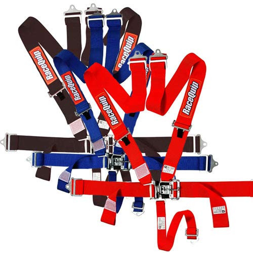 RACEQUIP 711011 L & L 5PT HARNESS SET RED