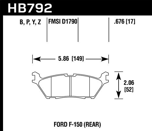 HAWK HB792G676 MOTORSPORTS BRAKE PADS