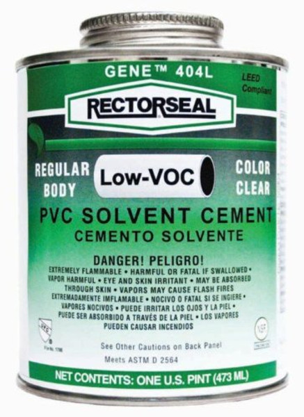 LASALLE BRIS 7531012 1/4 PVC CLEAR CEMENT