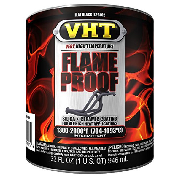 VHT SPB102 SATIN BLK 1QT PAINT