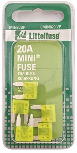 LITTELFUSE MIN20BP MINI FUSE 5 CDS/PACK  20A
