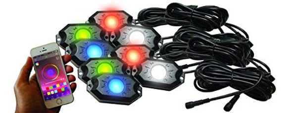 RACESPORT LT 8PRGBW NEW 8-POD RGB+W HI-POWER ROCK LIGHT