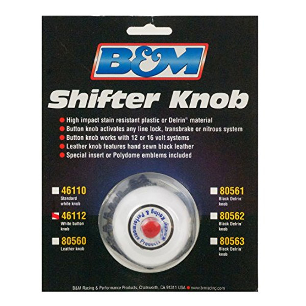 B&M CO 46112 ROUND BUTTON SHIFTER KNOB B&M CO 46112 ROUND BUTTON SHIFTER KNOB