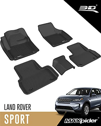 3D MATS/U-AC R02101509 3D KAGU FLOOR MAT 2 ROW SET BLACK