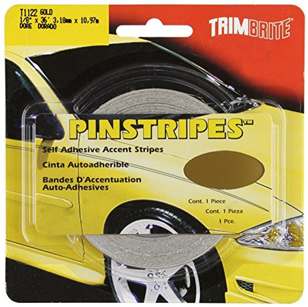TRIMBRITE T1122 1/8 PINSTRIPE TAPE GOLD