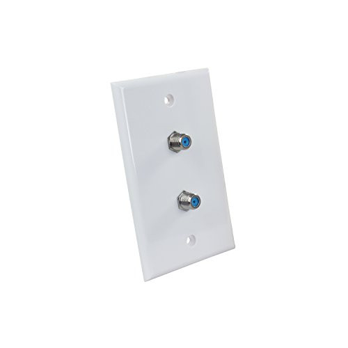 JR PRODUCTS 47875 WALL PLATE  DUAL  HD/SAT