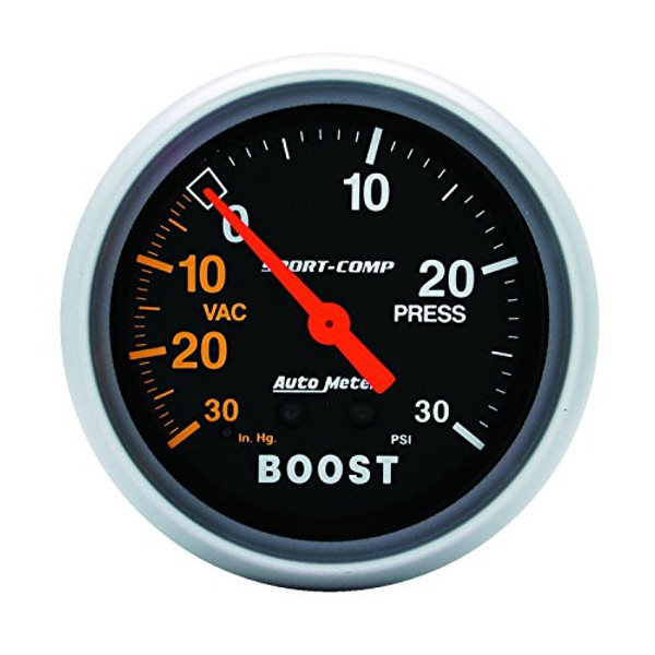 AUTO METER 3403 25/8SPRT COMP BOOST 30