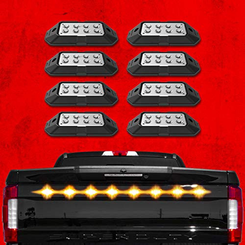 XK GLOW 0520018A 8PC STROBE LIGHTS W/ TRAFFIC MODES