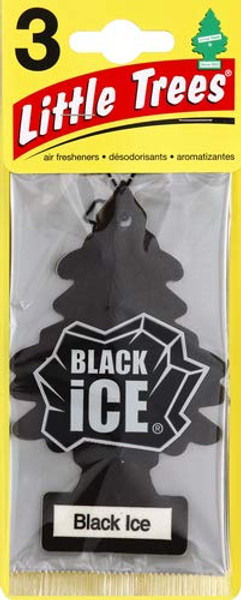 CAR FRESHNER U3S32055 BLACK ICE  3 PACK LITTLE CAR FRESHNER U3S32055 BLACK ICE  3 PACK LITTLE