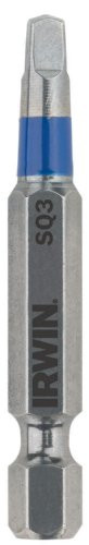IRWIN INDUSTRIAL TOOL CO HA3052006 #3 Torsion SQ Recess Power Bit1/4 Shank 1-15/16 LongCarded