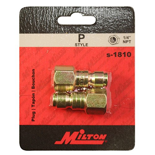 MILTON MI1810S 3/8x1/4 Female NPT P Style AirNipple 2/Pk