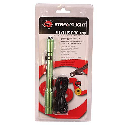 STREAMLIGHT SG66145 Stylus Pro USB with 120V A/CAdapter - Lime
