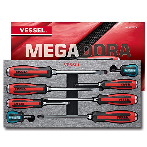 SP AIR CORPORATION VS9308EVA 8 Piece MEGADORA Tang-ThruScrewdriver Set