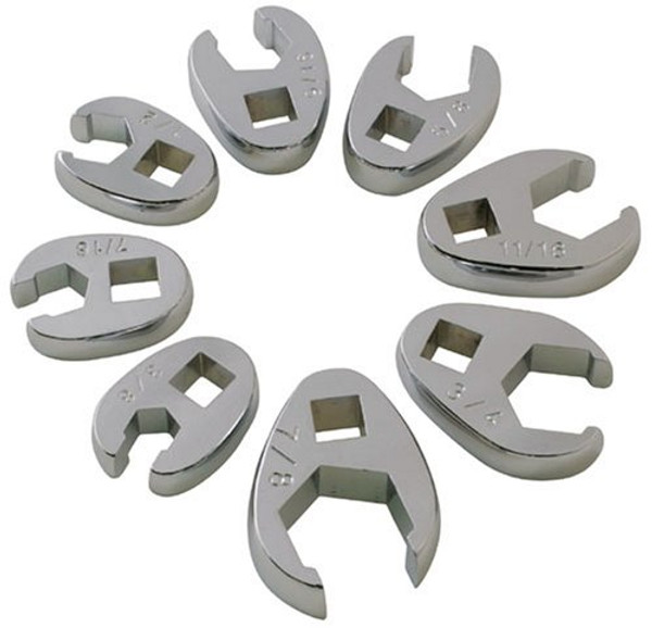 SUNEX  TOOL SU9708 SAE Flarenut Style CrowfootWrench Set SUNEX  TOOL SU9708 SAE Flarenut Style CrowfootWrench Set