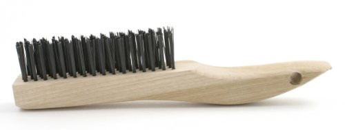 Brush Research BRMB44 Wire Scratch Brush, Carbon Steel, 0.008" Wire Diameter, 10-1/4" Length, 1-3/16" Bristle Length, 1-1/8" Brush Face Width (Pack of 12)