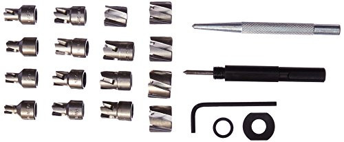 Blair BLR11099 Rotabroach Master Set, 1/4" to 3/4" Hole Cutters, Arbor, Pilots, Hex Key, Arbor Washer, in Case