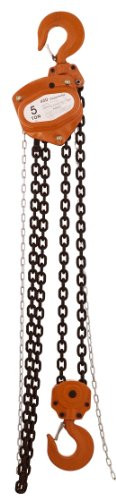 American Gage AMG40450 American Power Pull Chain Block, 5 Ton, 17" Length, 11" Height, 9" Width