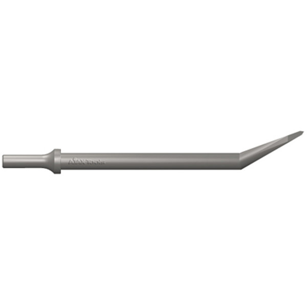 Ajax Tool Works AJXA919 Pneumatic Bit, Flat Chisel Offset 30 Degree, .401 Shank Turn Type, 5/8" Wide Blade, Length 10-1/2"