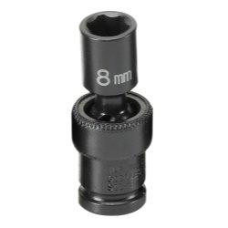 Grey Pneumatic GRE908UMS (908UMS) 1/4" Surface Drive x 8mm Standard Universal Socket