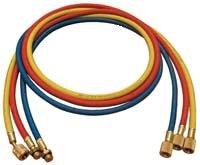Mastercool MSC84372 843727 2 in. R-134A Charging Hoses - Set Of 3