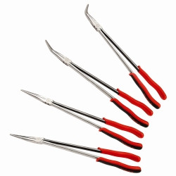 Sunex SUN3706V Needle Nose Pliers Set 4pc 16 IN Extra Long Reach