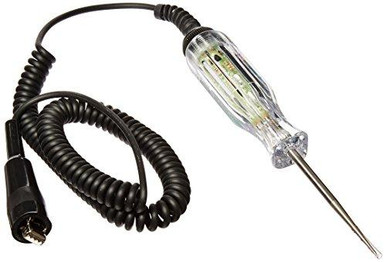 S&G Tool Aid 28200 12V/24V/42V Circuit Tester With Retractable Wire & LED Indicators