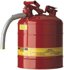 Justrite JT10501 Type I Premium Coated Steel Cans. Spring loaded spout ...