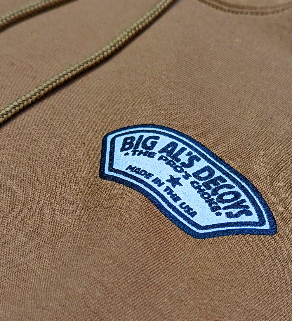 Big Al's Crane Train Field Brown Hoodie - Big Al's Decoys