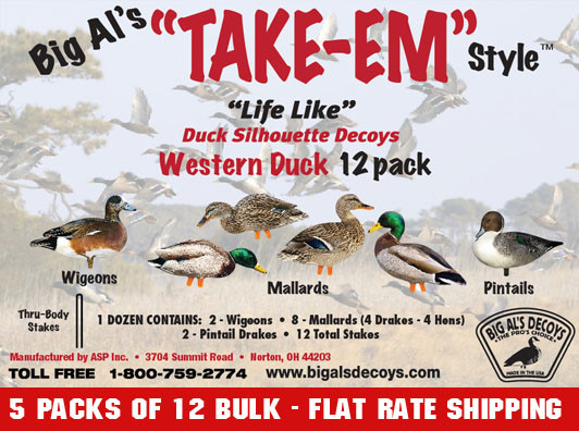 Western 5 Pack Bulk Duck Silhouettes (60 Decoys) Western 5 Pack Bulk Duck Silhouettes (60 Decoys)