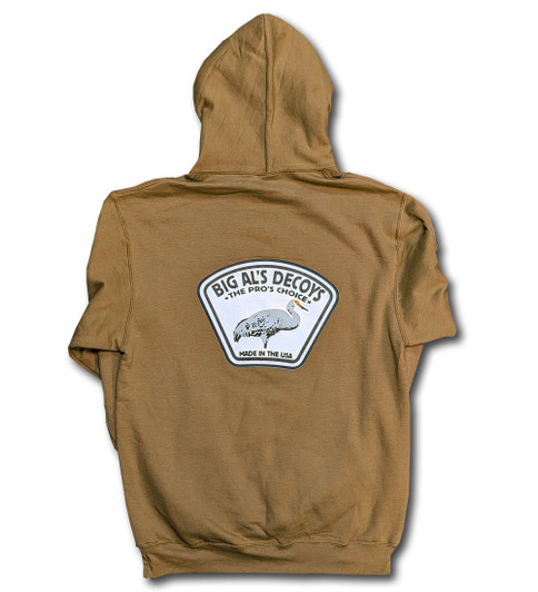 Big Al's Crane Train Field Brown Hoodie Big Al's Crane Train Field Brown Hoodie