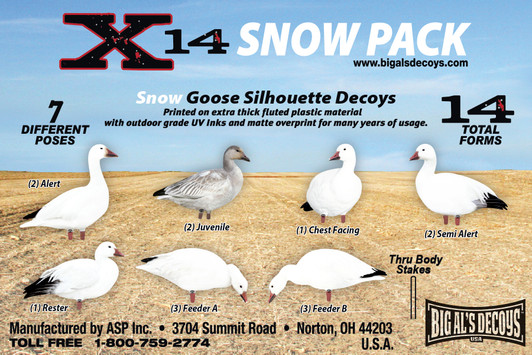 X14 SNOW Goose Silhouette Pack