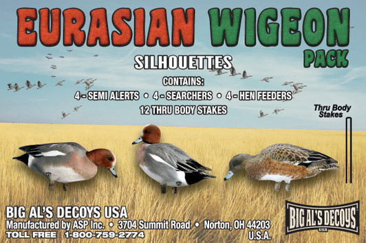 Eurasian Wigeon Pack Duck Silhouettes Eurasian Wigeon Pack Duck Silhouettes