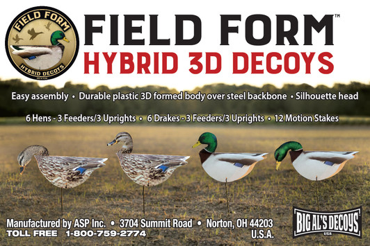 Field Form Hybrid 3D Mallard Decoys Field Form Hybrid 3D Mallard Decoys