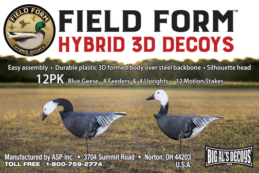 Field Form Hybrid 3D Blue Geese Decoys Field Form Hybrid 3D Blue Geese Decoys