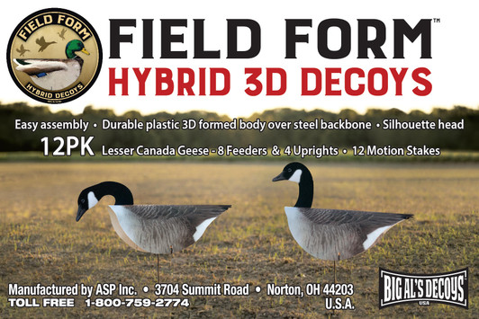 Field Form Hybrid 3D Lesser Canada Geese Decoys Field Form Hybrid 3D Lesser Canada Geese Decoys